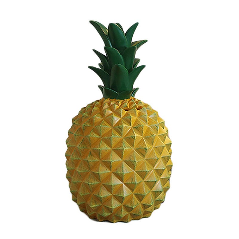 WAIT FLY 5.5 x 9.5 Inch Elegant Pineapple Shape Resin Piggy Bank Coin Bank Money Bank Home Decoration - Image 3